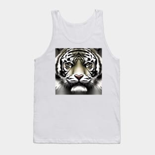 Tiger Screen Wildlife Portrait Tank Top